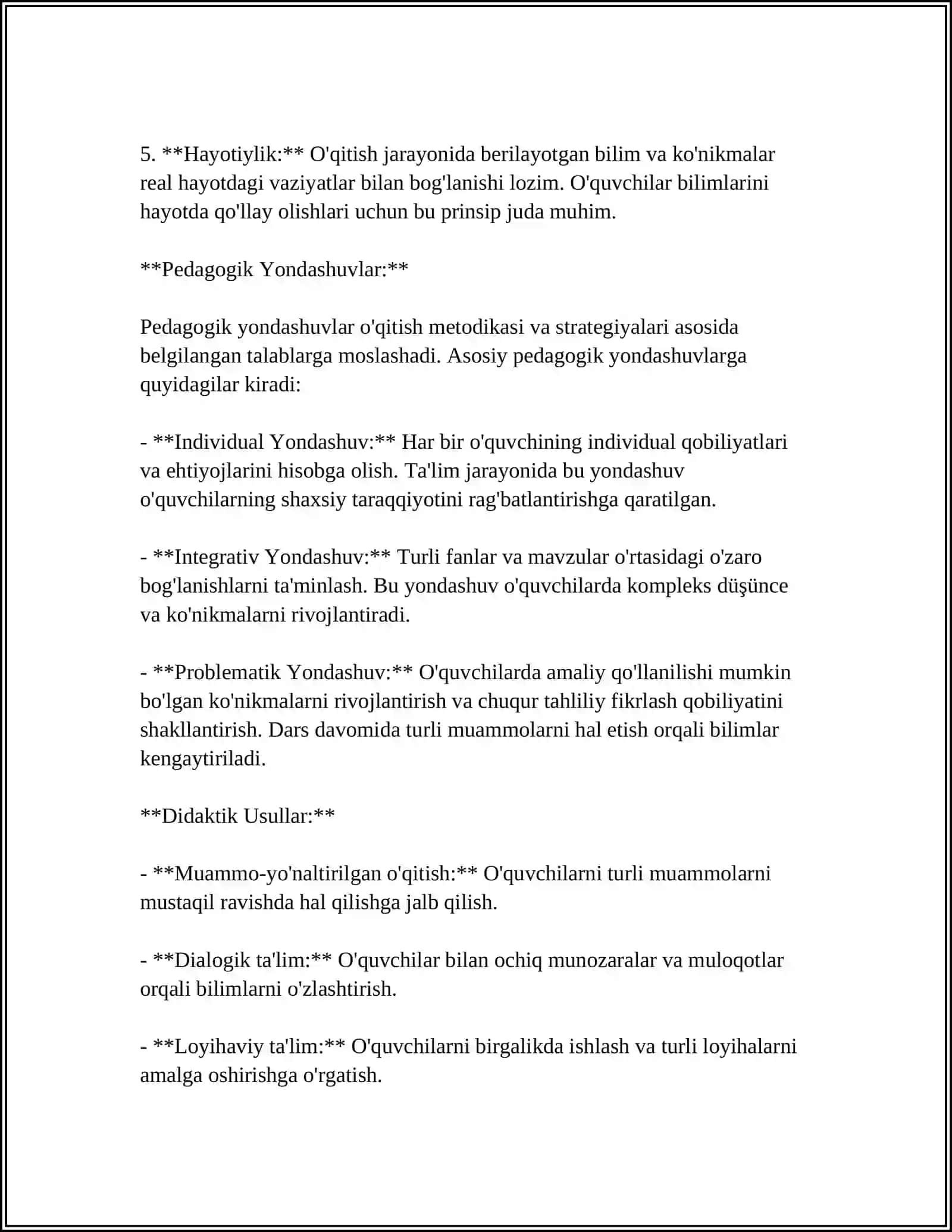PEDAGOGIK DASTURIY VOSITALAR YARATISHGA QOYILADIGAN TALABLAR 4