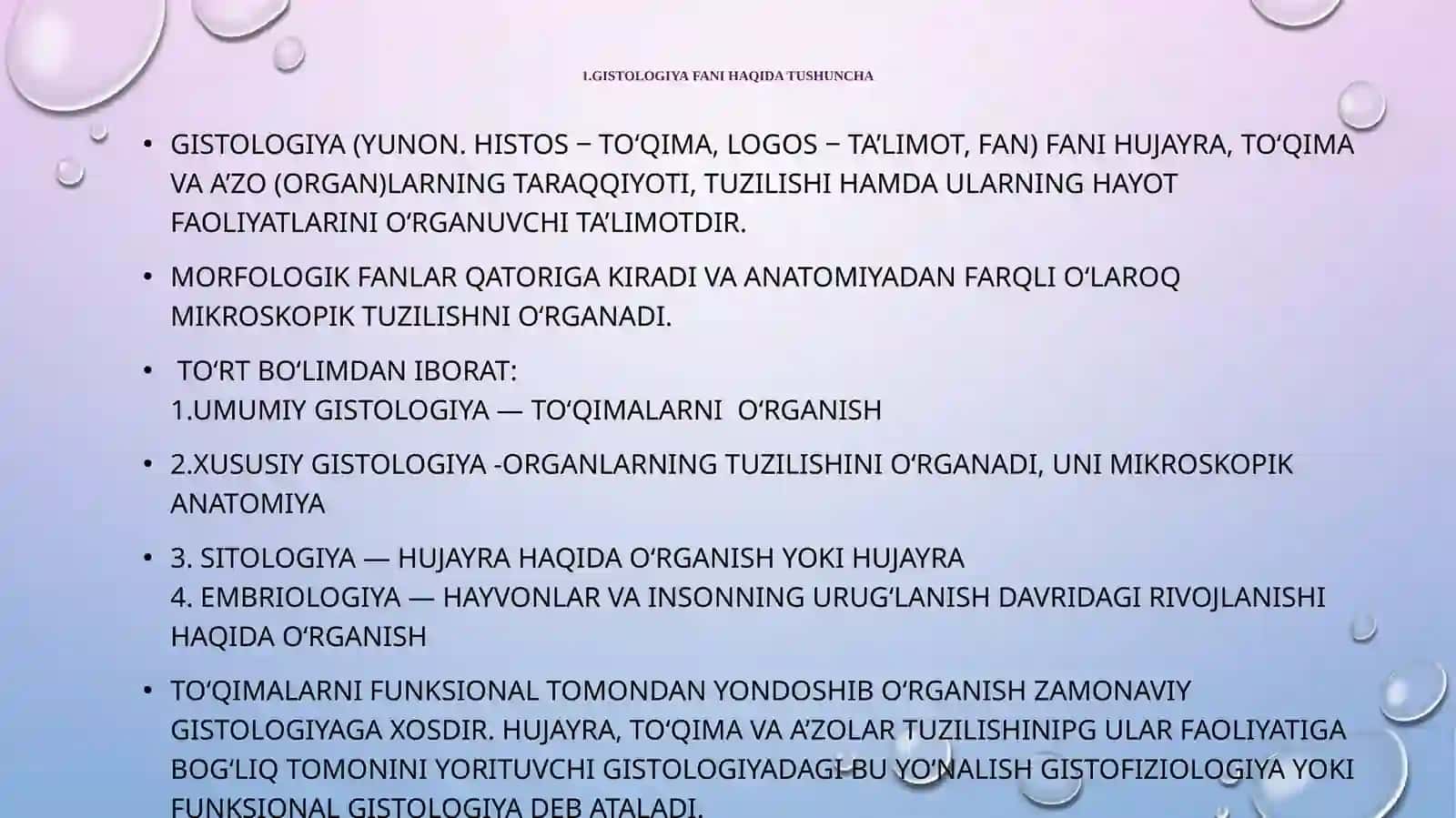 Gistologiya va gistologik tekshirish usullari 4