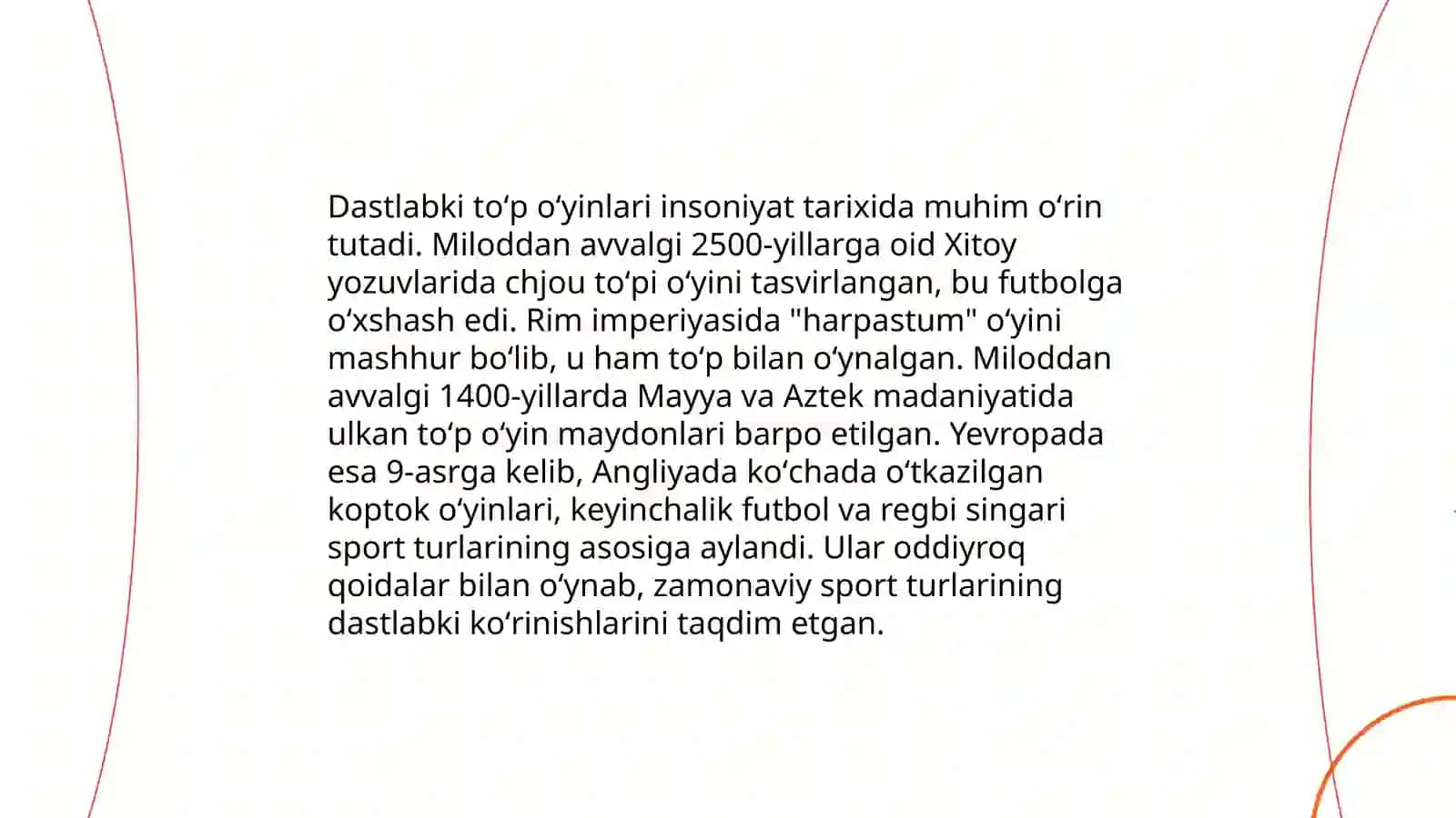 Futbol oʻyini kelib chiqishi va rivojlanish tarixi 4