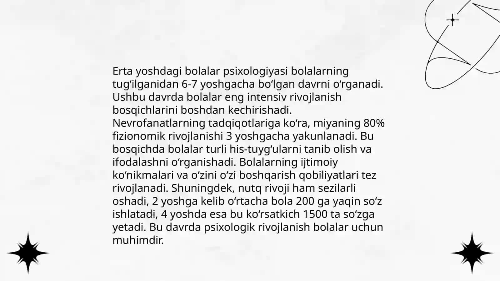 Bolalar psixologiyasining asosiy tushunchalari 4