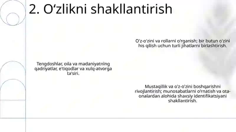 Oʻsmirlik davrida psixik rivojlanishning umumiy tavsifi 4