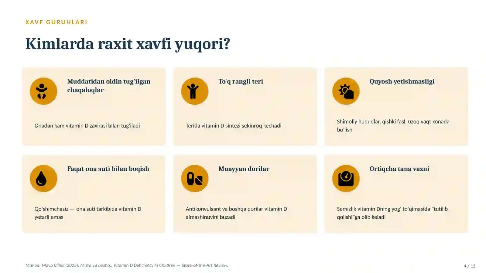 Bolalarda Raxit Profilaktikasi — Sabablari, Belgilari va Oldini Olish | 15 Slayd 4