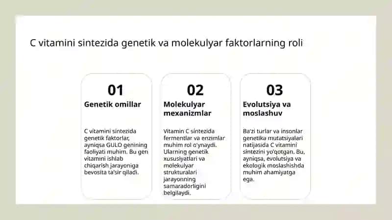 Organizmning C vitaminiga bo’lgan ehtiyojini baholash 4