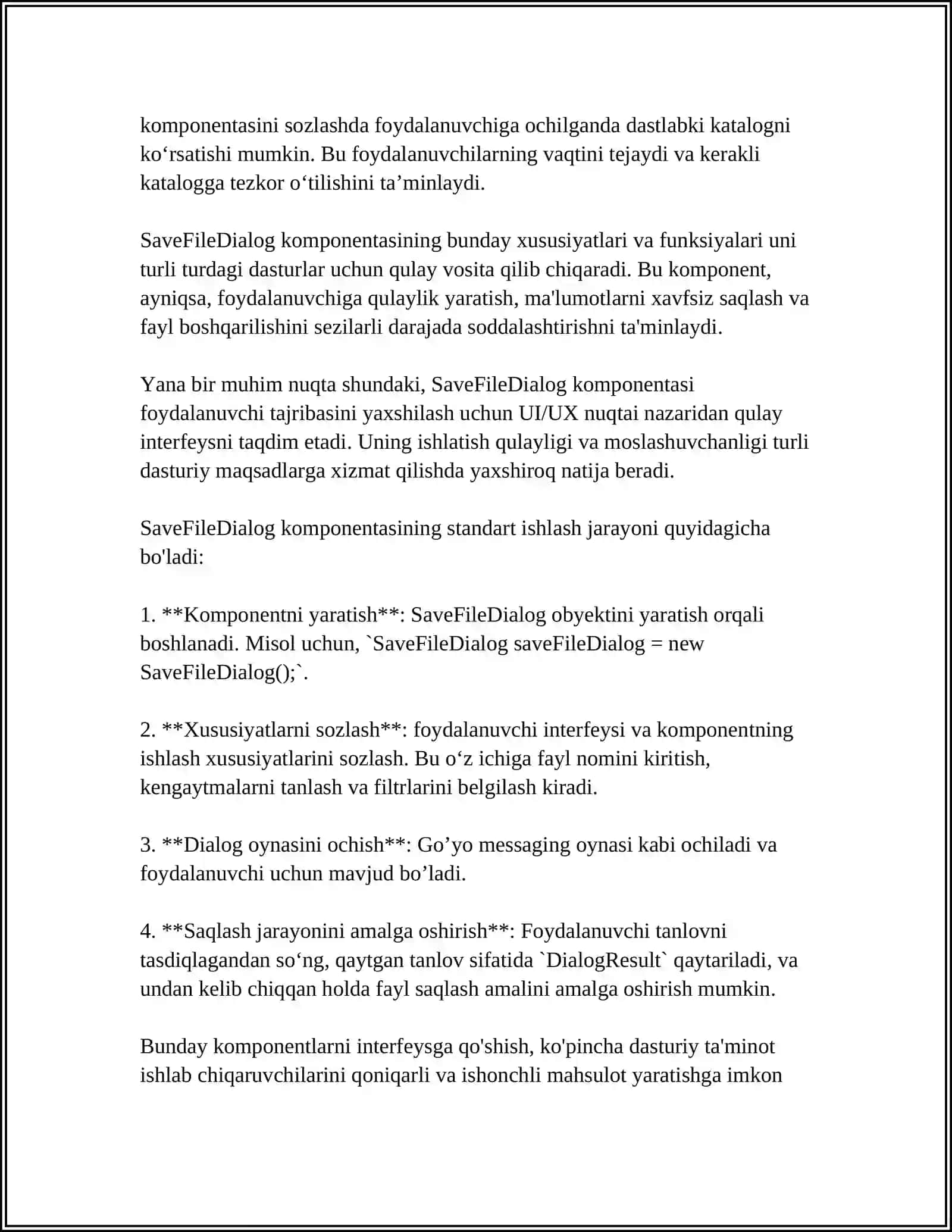VISUAL STUDIO MUHITIDA SAVEFILEDIALOG KOMPONENTASI 4