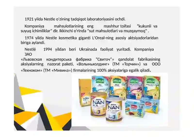 NESTLE KOMPANIYASI 4