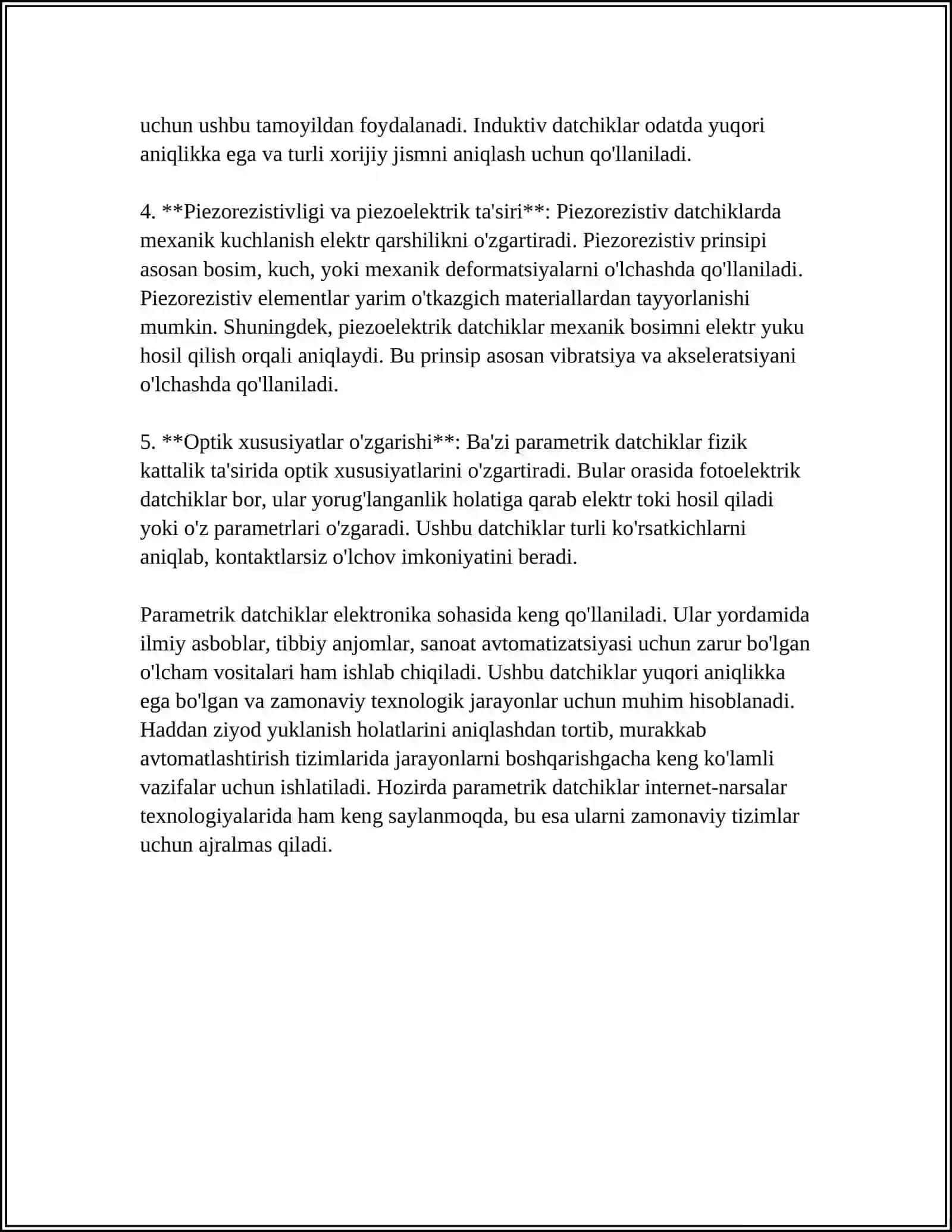 PARAMETRIK DATCHIKLAR 4