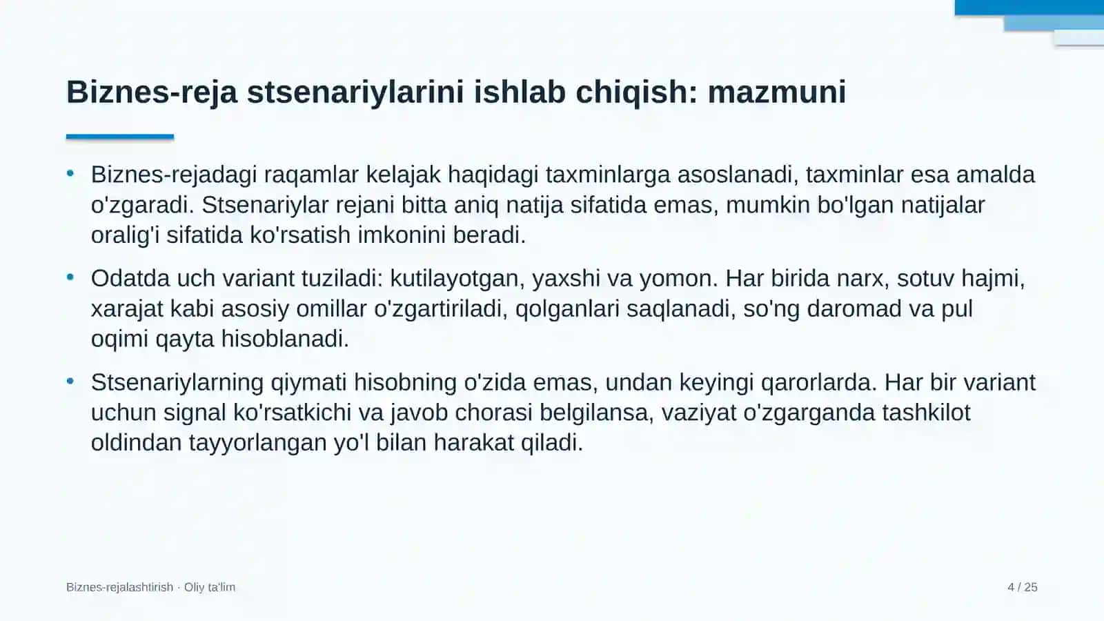 Kinoteatrlarda biznes-reja stsenariylarini ishlab chiqish 4