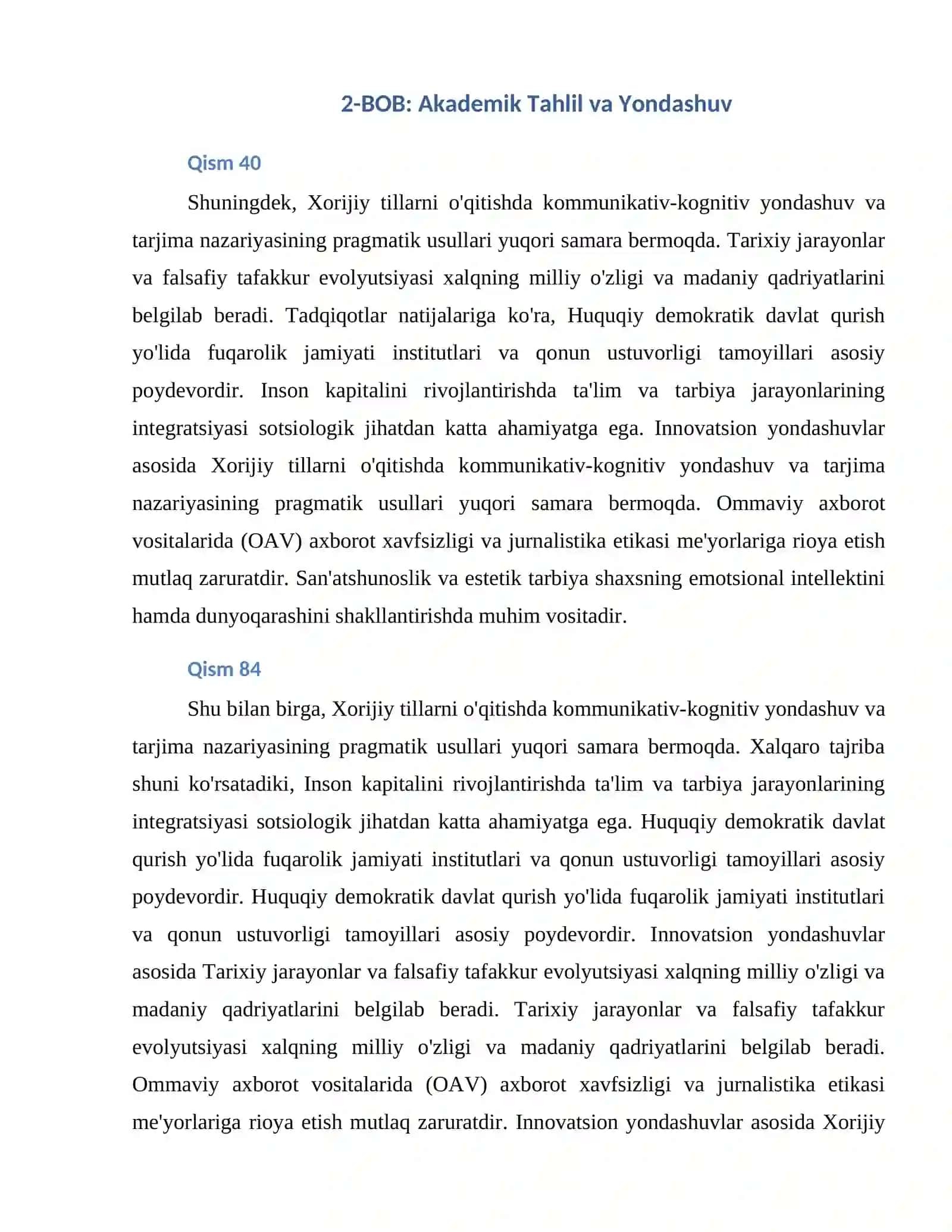 Akademik Tahlil va Yondashuv 4