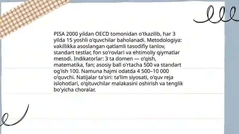 Xalqaro baholash dasturlari 4