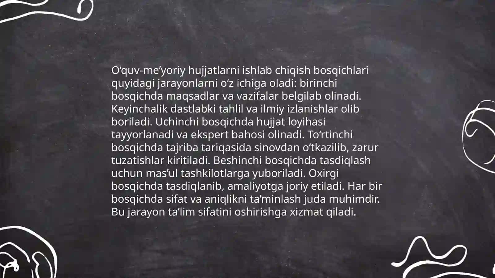 Maxsus fanlarni o‘qitishning o‘quv-me’yoriy xujjatlari va metodik ishlari, ularni rejalashtirish, tashkil etish va tayyorlash metodikasi 4