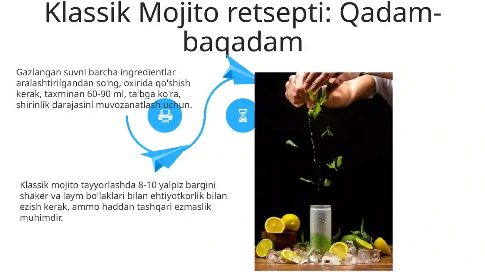 Moxito tayyorlash texnologiyasi 4
