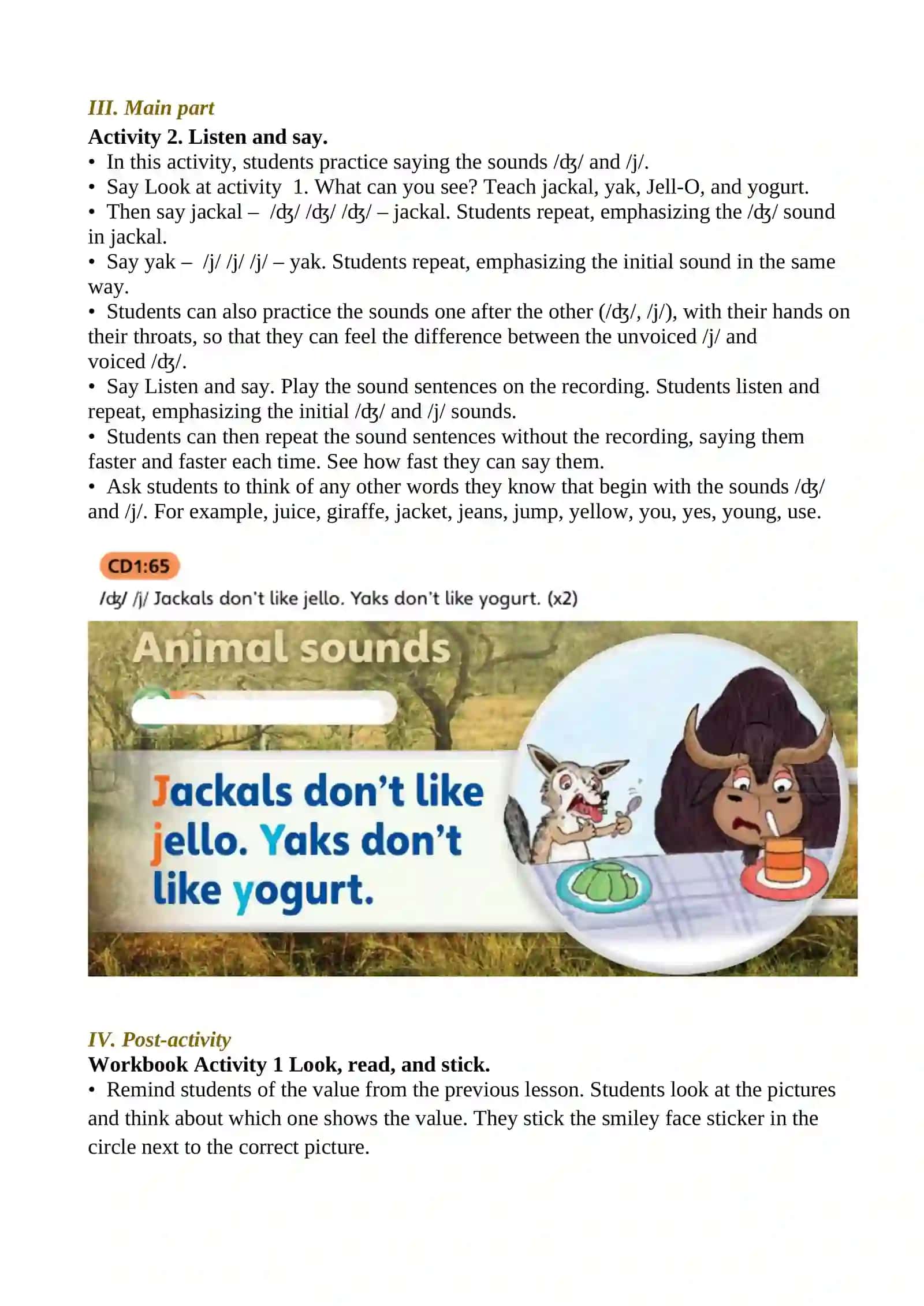Pronunciation: j, y 4