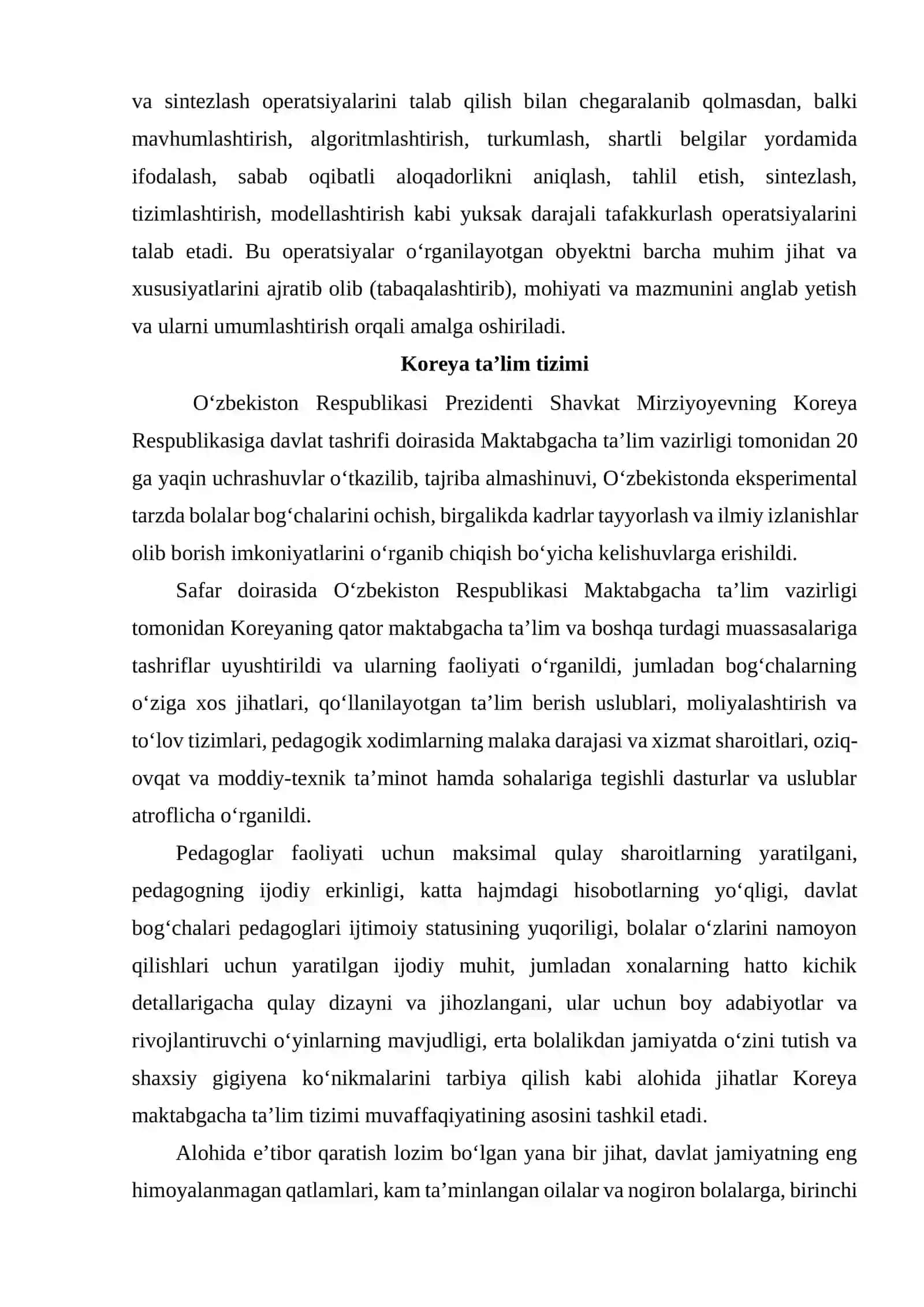 Rivojlangan mamlakatlarda maktabgacha ta'lim tizimi 4