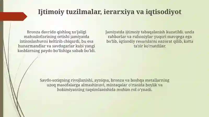 Bronza davri madaniy tarixiy jarayonlari 4