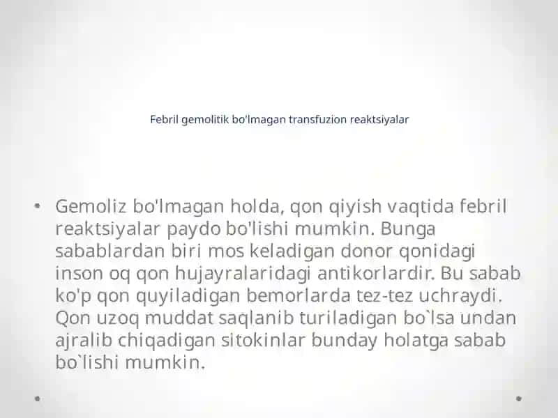 Transfuziya reaktsiyalari 4