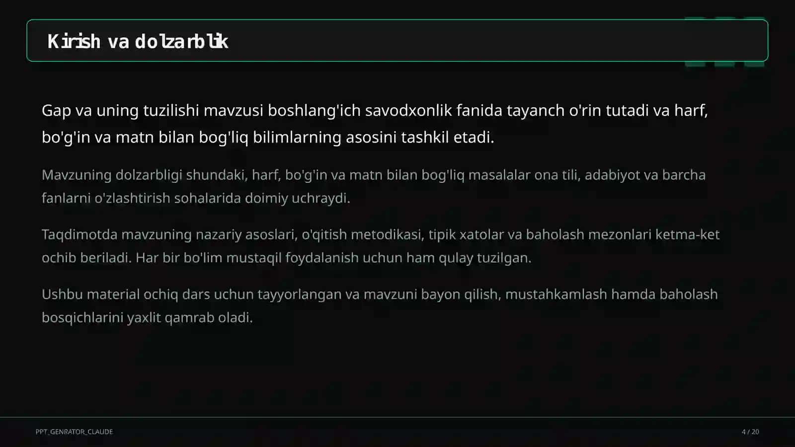 Gap va uning tuzilishi (1-sinf) 4