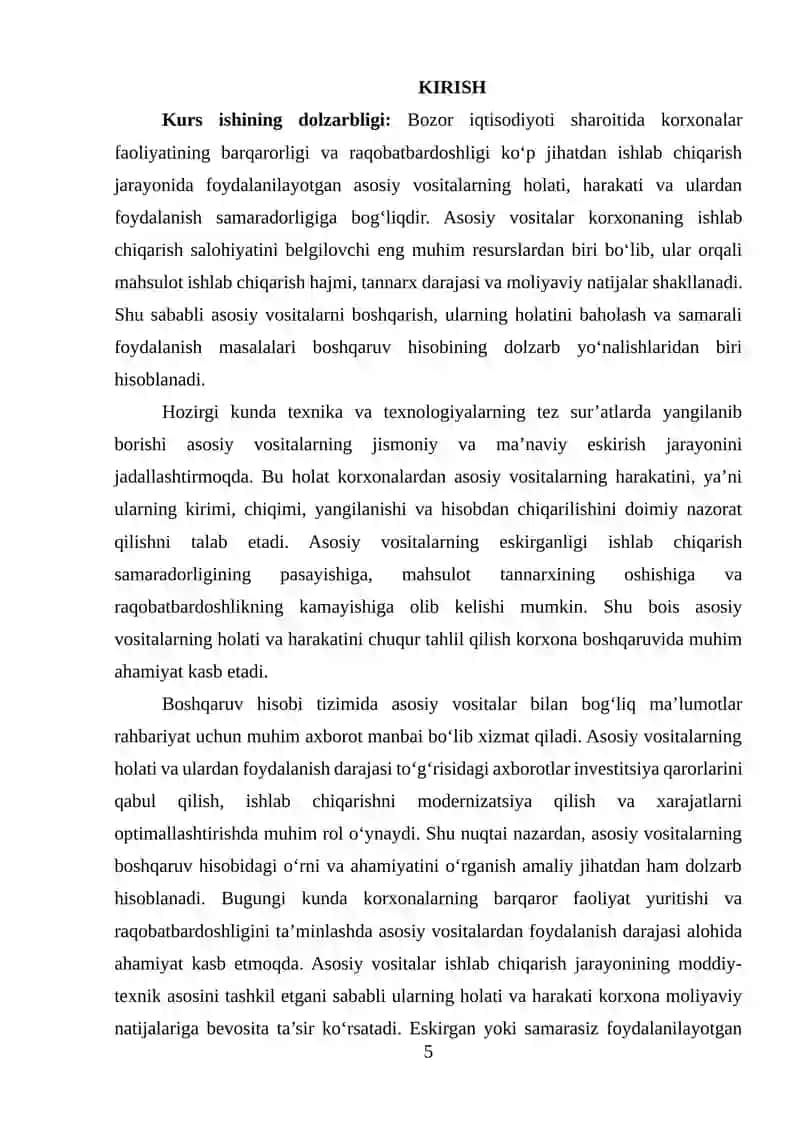 ASOSIY VOSITALARNING HOLATI, HARAKATI VA ULARDAN SAMARALI FOYDALANISH 4