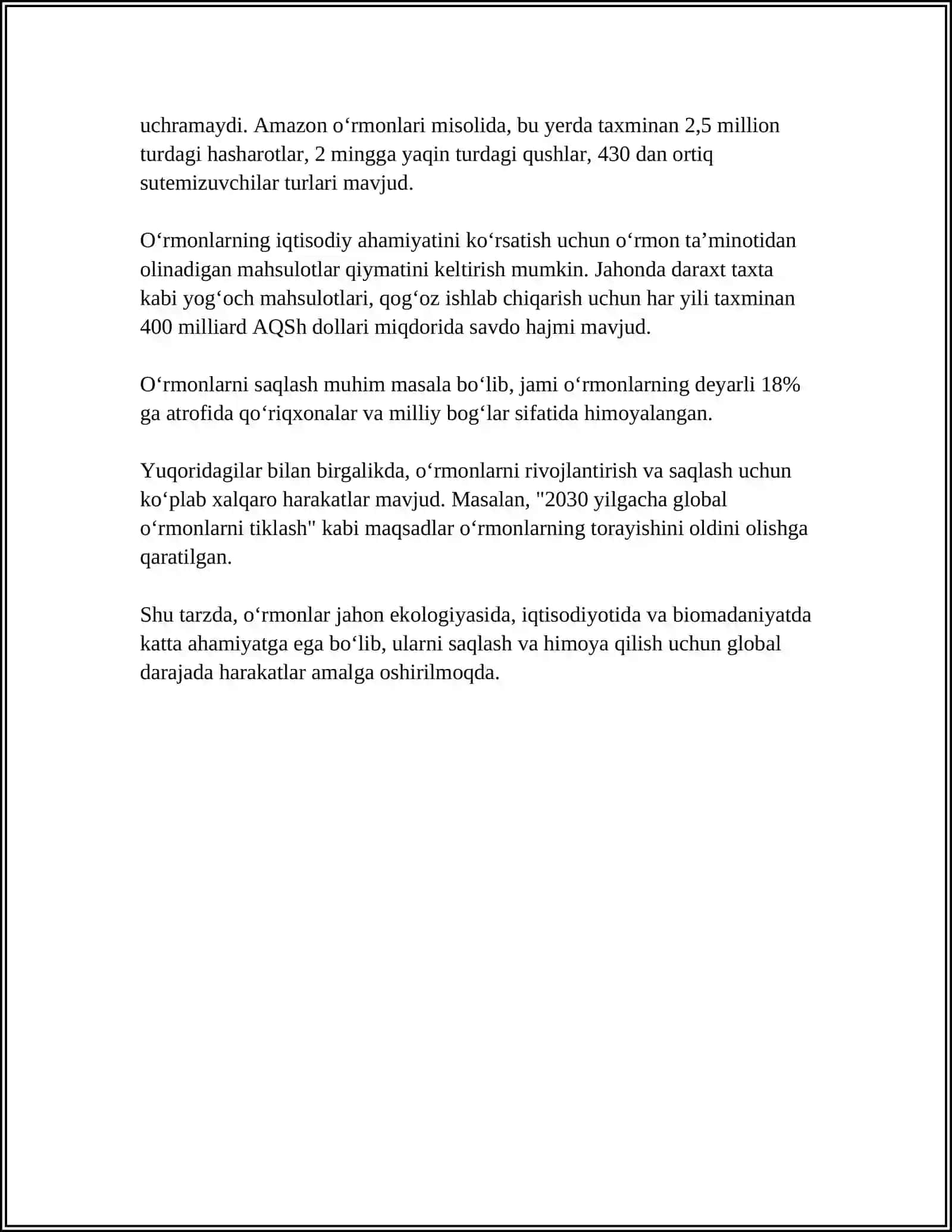 OʻRMON VA TUPROQ 4