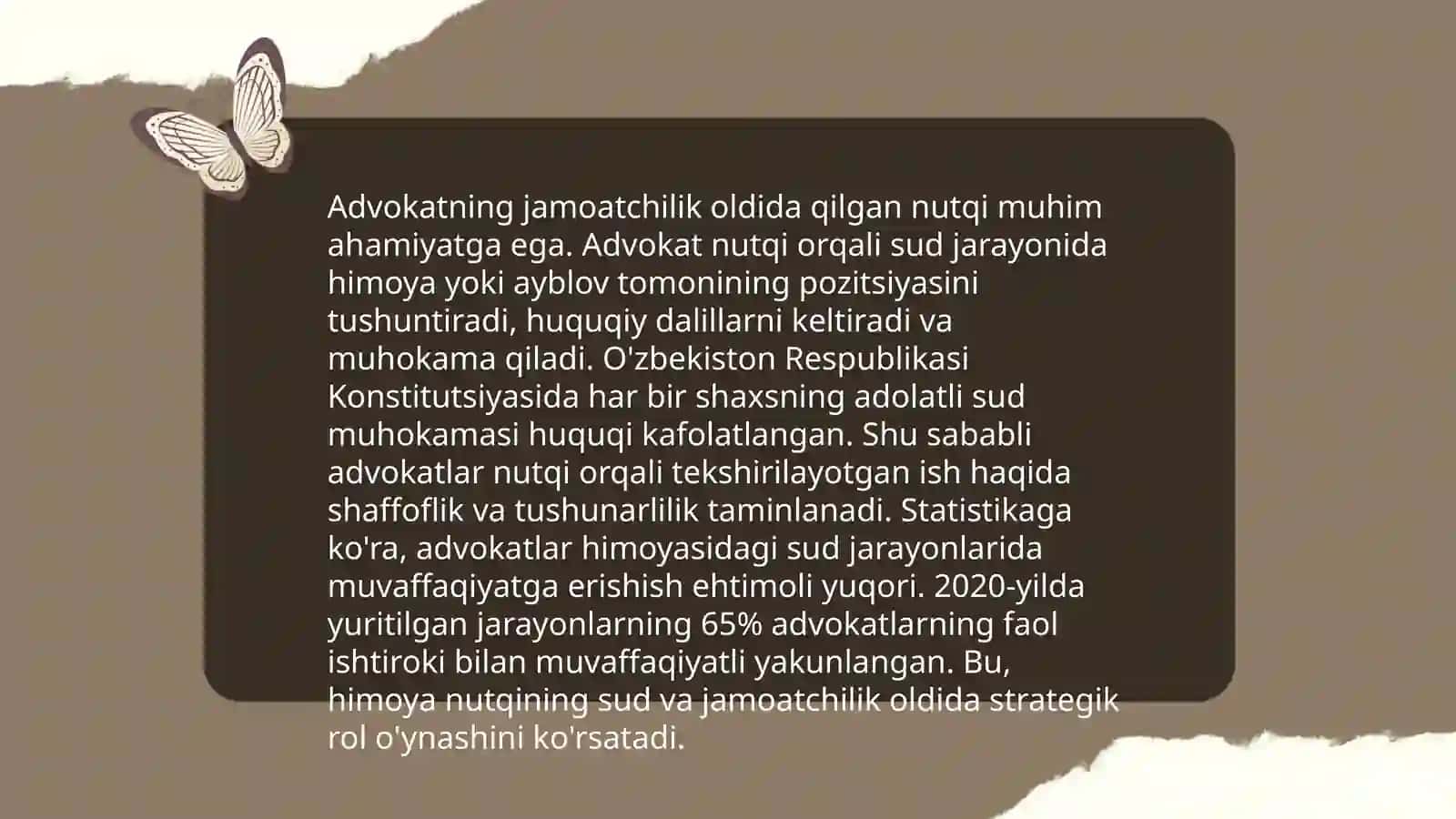 Oqlovchi advokat nutqi jamoatchi oqlovchi nutqi va o'z o'zini himoya qilish nutqlar tahlili 4