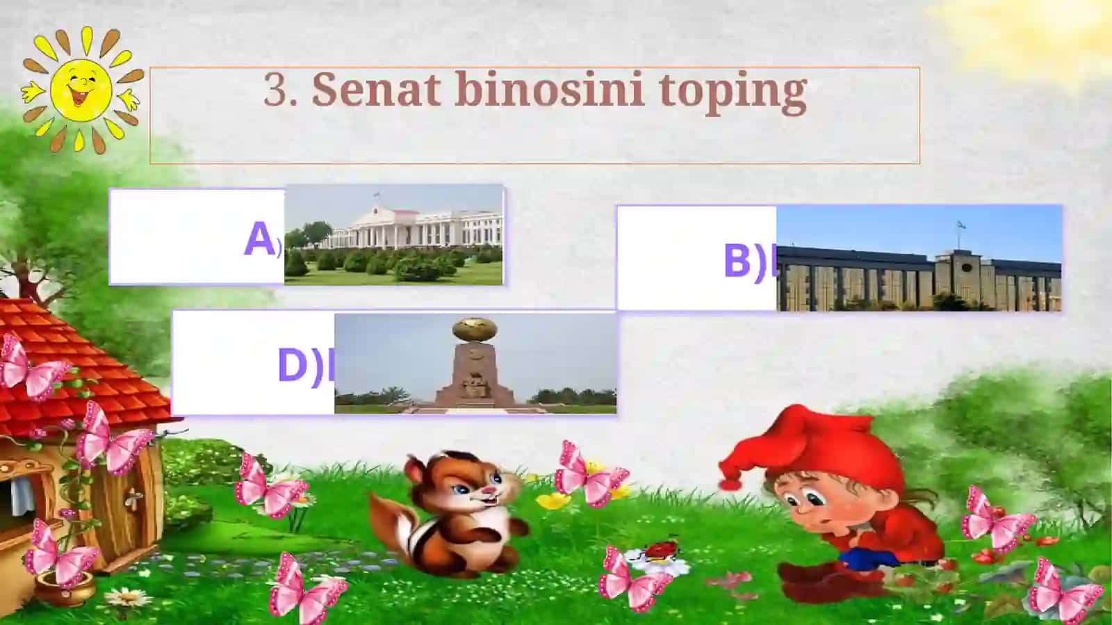 3-sinf Ona tili va o'qish fanidan o'tilganlarni takrorlovchi test topshirig'i 4