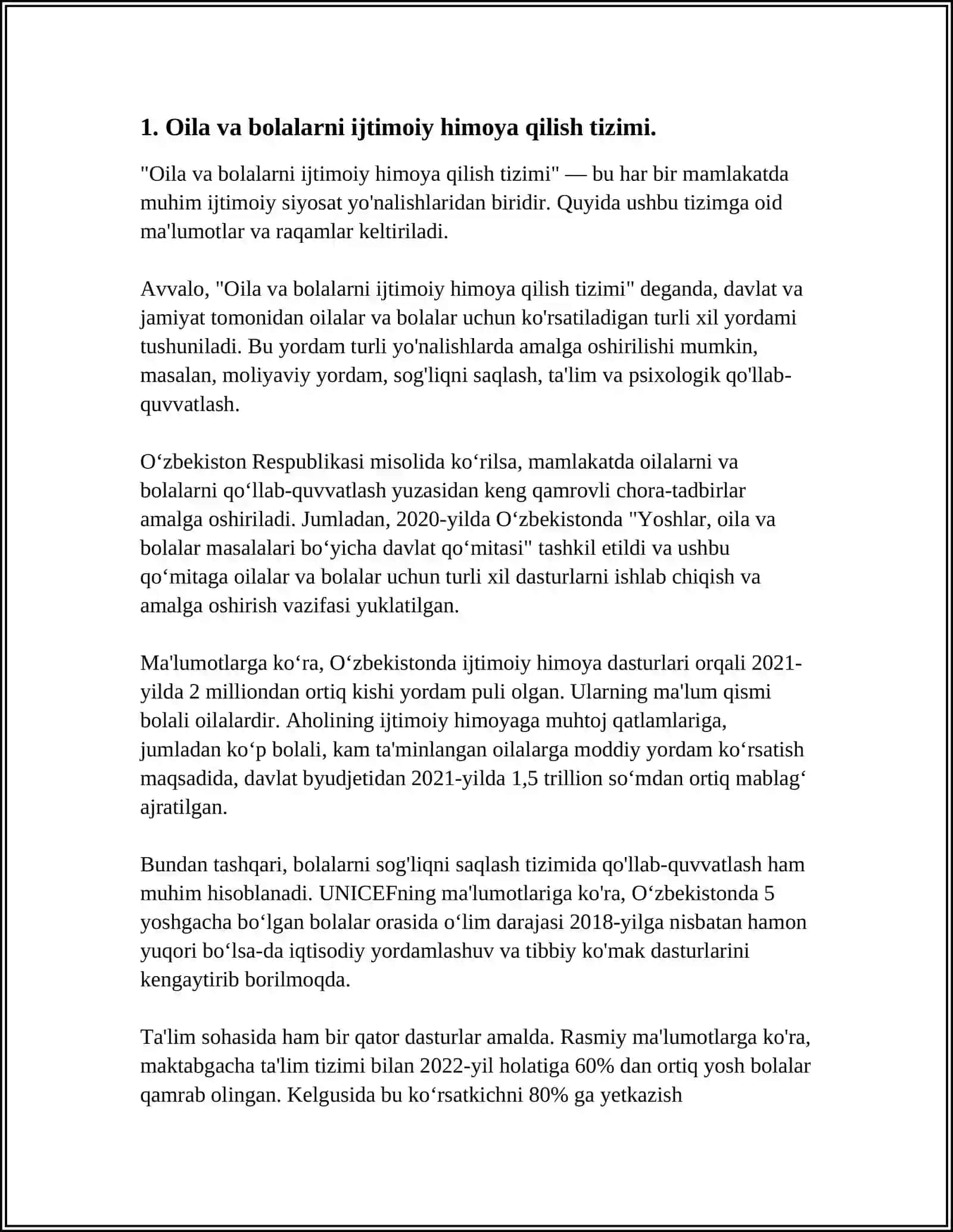 Oila va bolalarni ijtimoiy himoya qilish tizimi 4
