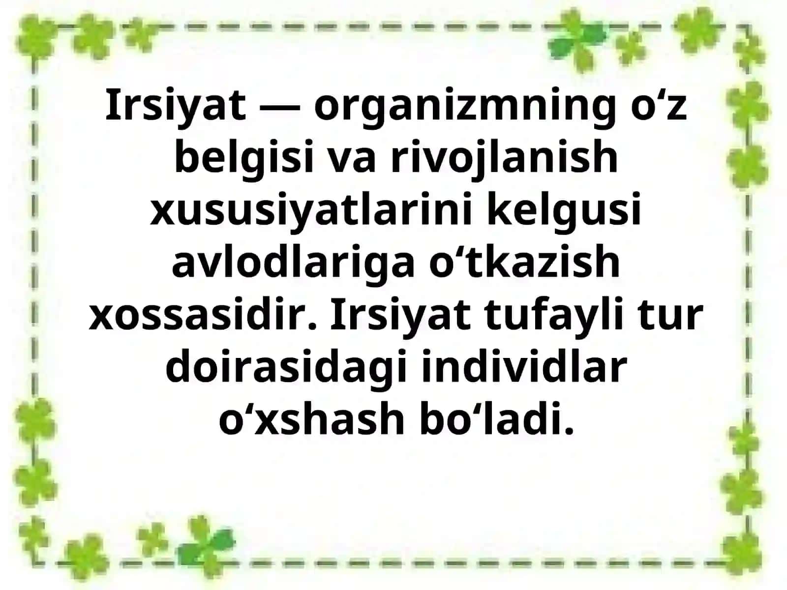 Psixogenetikaning irsiyat mexanizmlari haqidagi zamonaviy tassavurlari 4