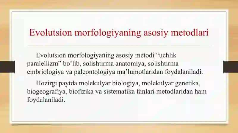 Evolutsion morfologiya fani 4
