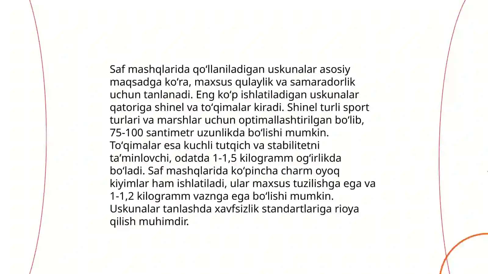 Saf mashqlari 4