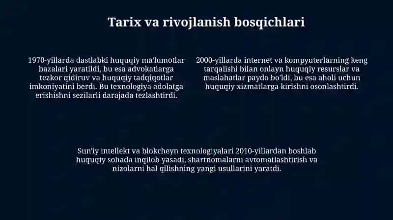 Legal tech va odil sudlovga erishish: aholi uchun raqamli yechimlar 4