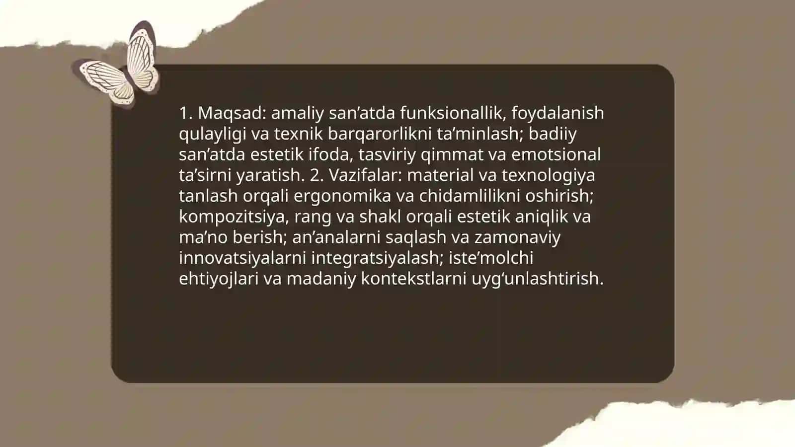 Amaliy va badiiy san’atlarni nmushtarak va farqli tomonlari 4