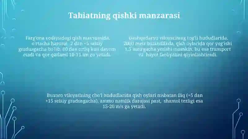 O'lkamda qish 4