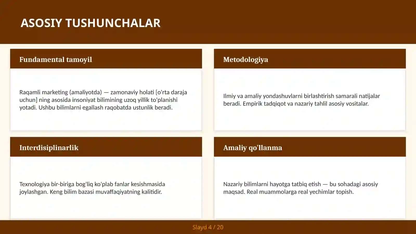 Raqamli marketing (amaliyotda) — zamonaviy holati [o'rta daraja uchun] 4