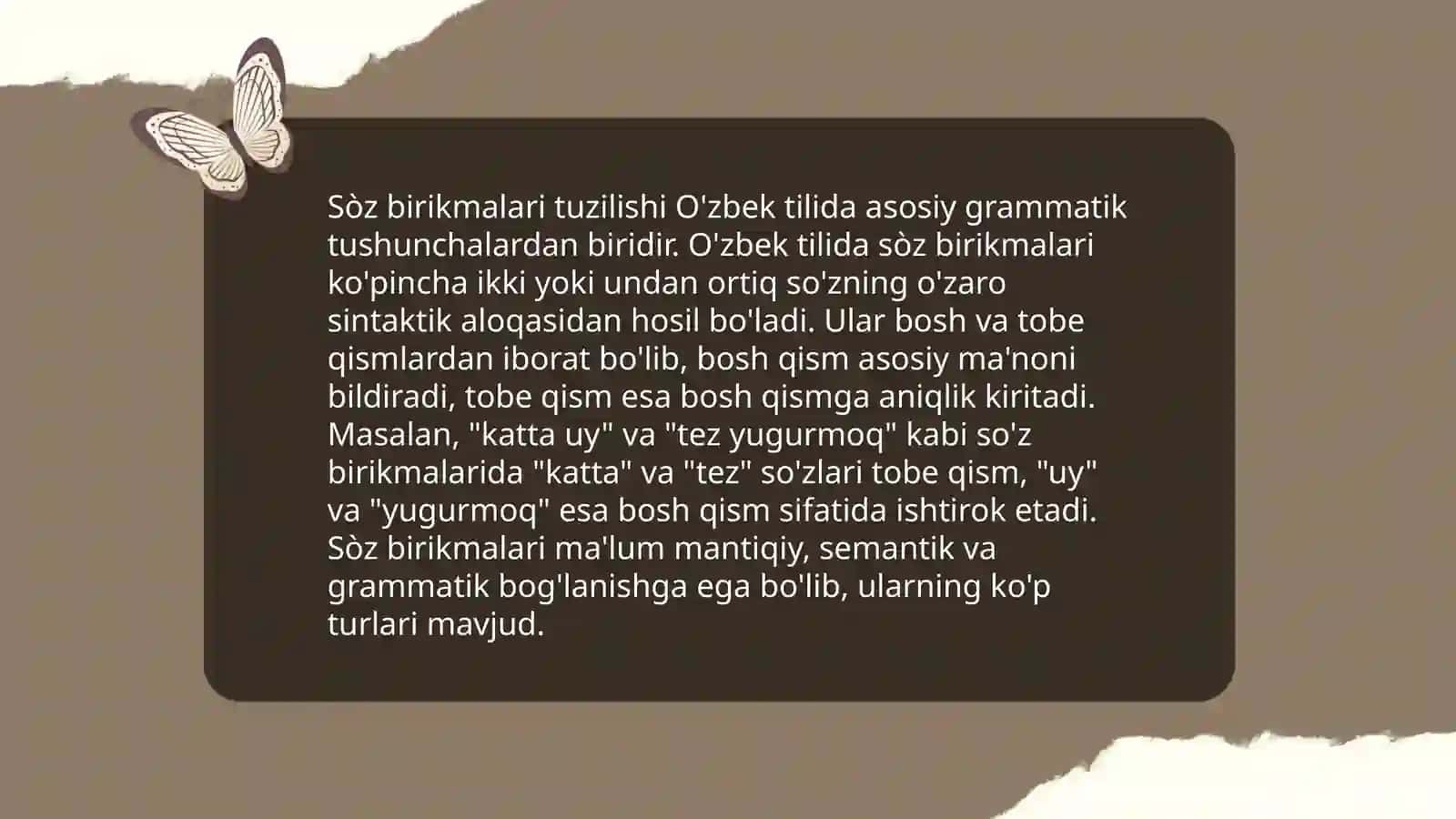 Sòz birikmasi 4