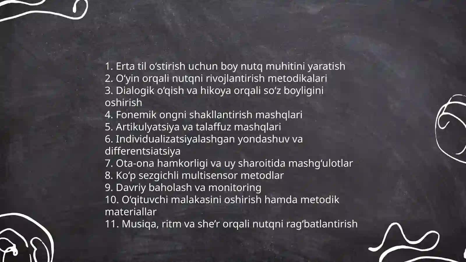 Metodik jurnallardan nutq o'stirishga doir maqolalar bilan tanishish 4