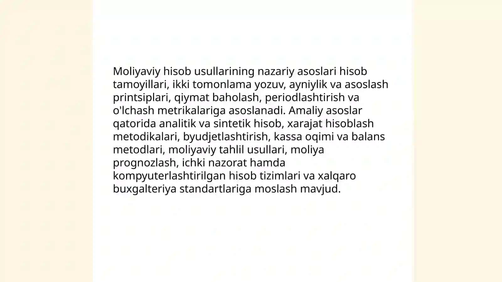 Moliyaviy hisob asoslari fanining predmeti va usullari 4