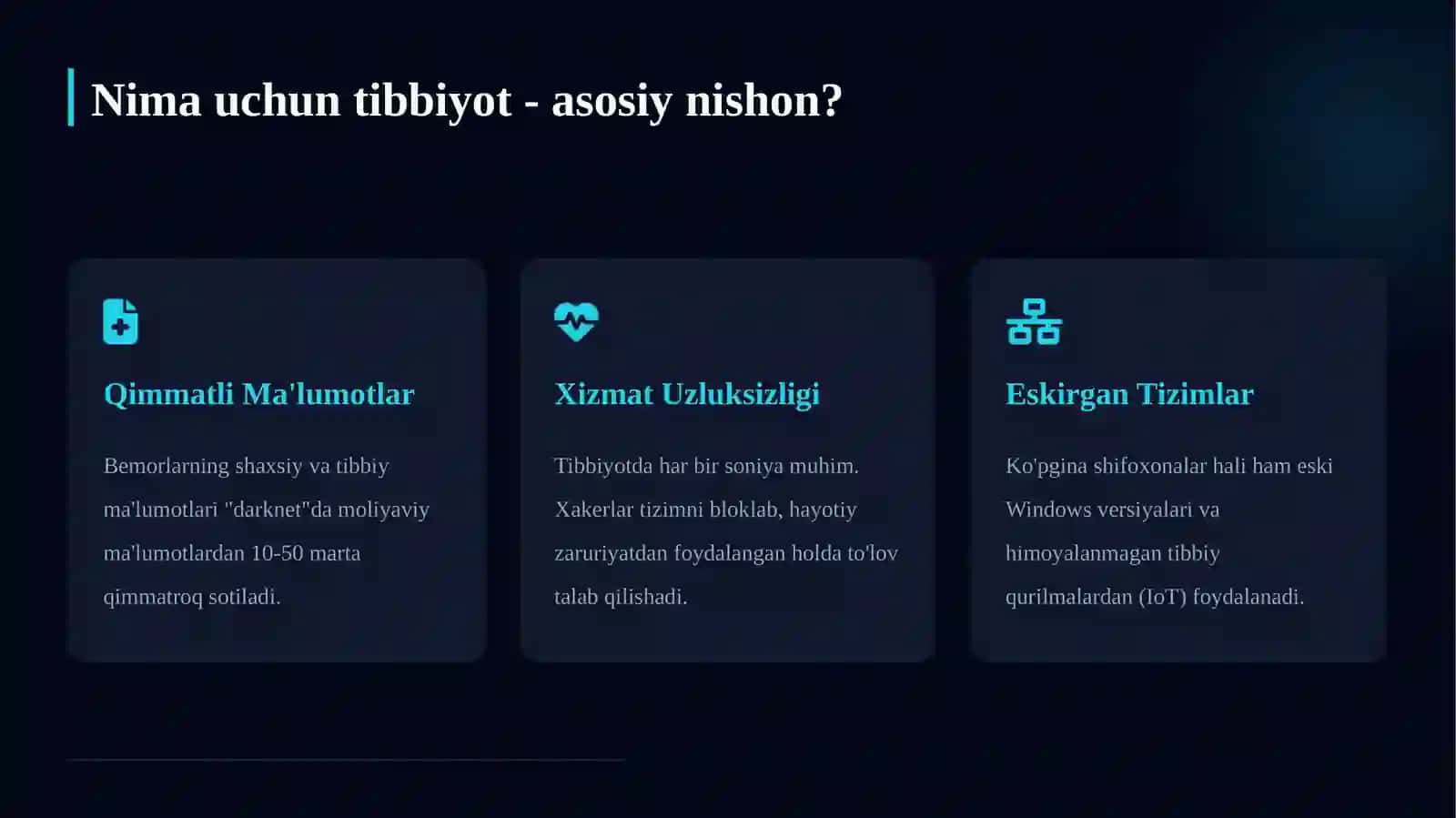 Sog'liqni Saqlashda Kiberxavfsizlik Muammolari 4
