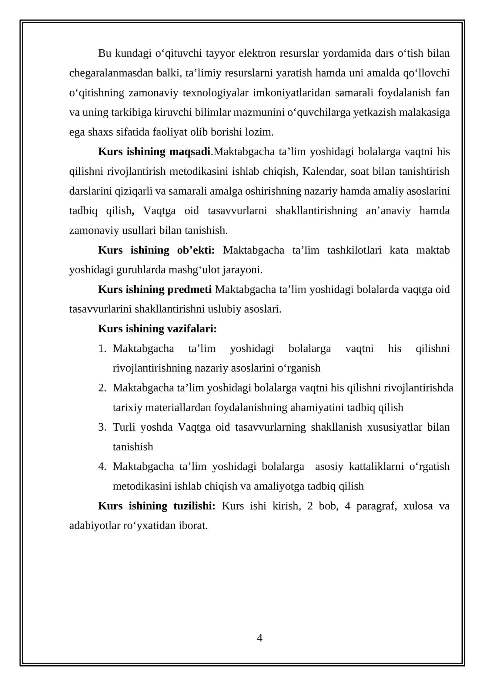 Matematik tasavvurlarni shakllantirish nazariyasi va texnologiyalari 4