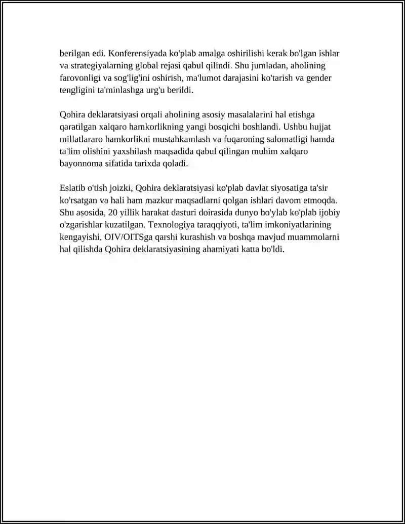 QOHIRA DEKLARATSIYASI TARIXI VA MAZMUN 4