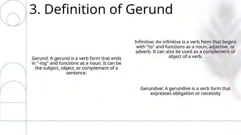 Infinitive Gerund 4