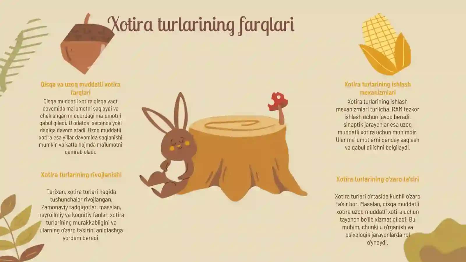 Xotira turlari va uning xususiyatlari 4
