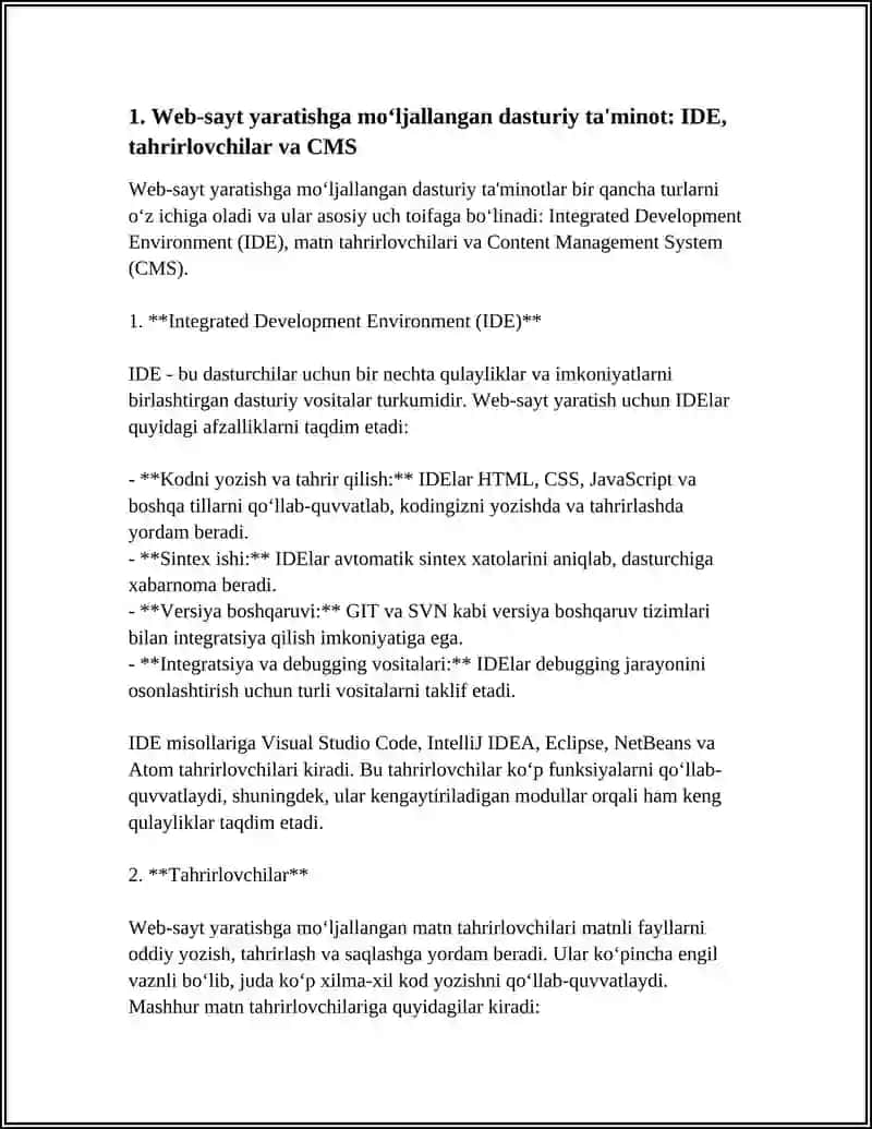 Integrated Development Environment (IDE) 4
