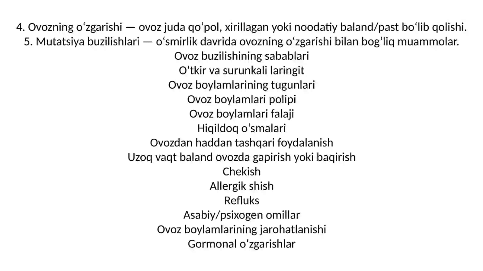 Foniatriya va hiqildoqning yoshga xos anatomiyasi 4