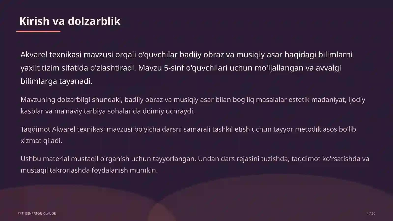 Akvarel texnikasi (5-sinf) 4