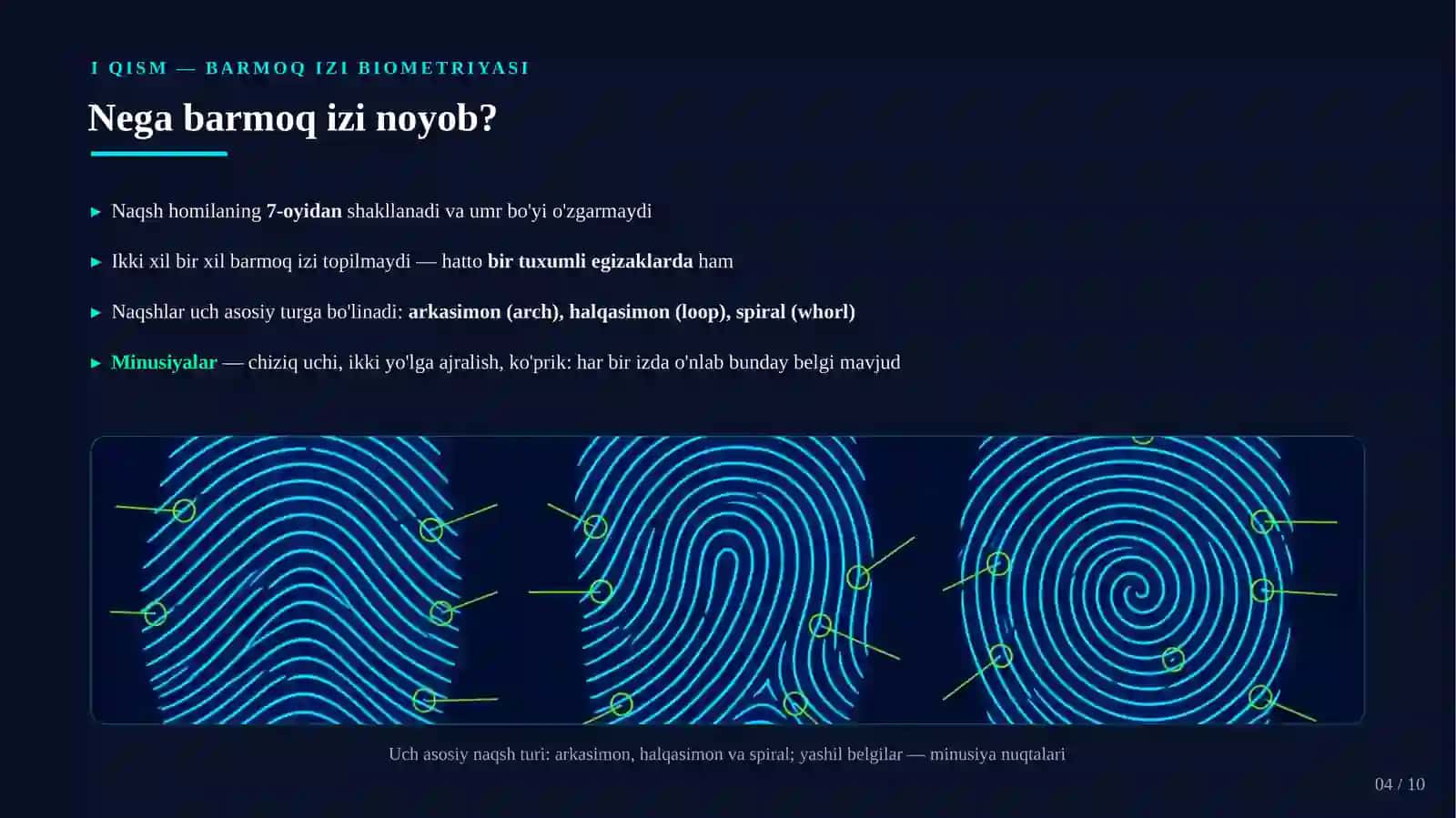 Barmoq izi biometriyasi 4