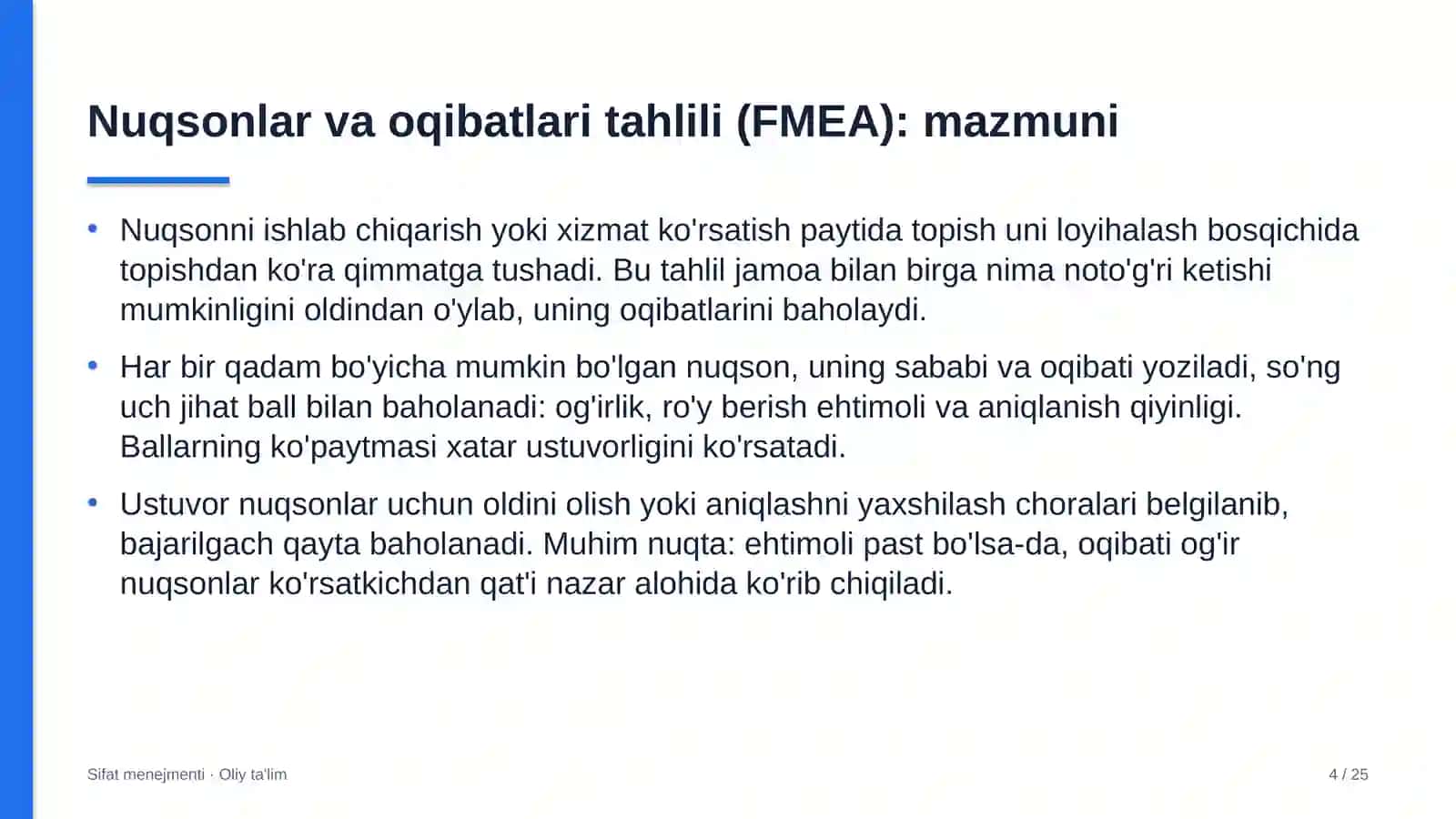 Kompyuter klublarida nuqsonlar va ularning oqibatlari tahlilini o'tkazish 4