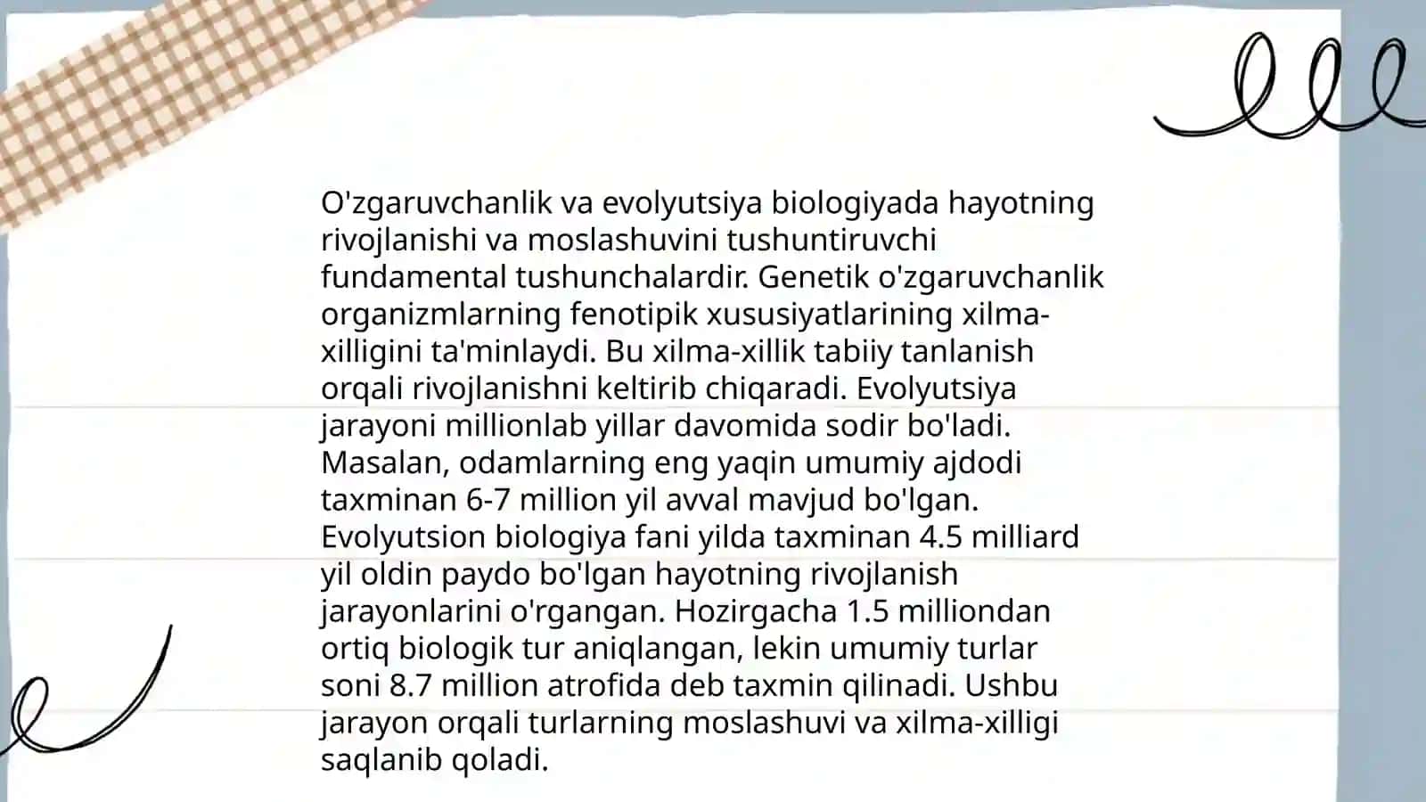 O'zgaruvchanlik: xillari va tibbiyotdagi 4