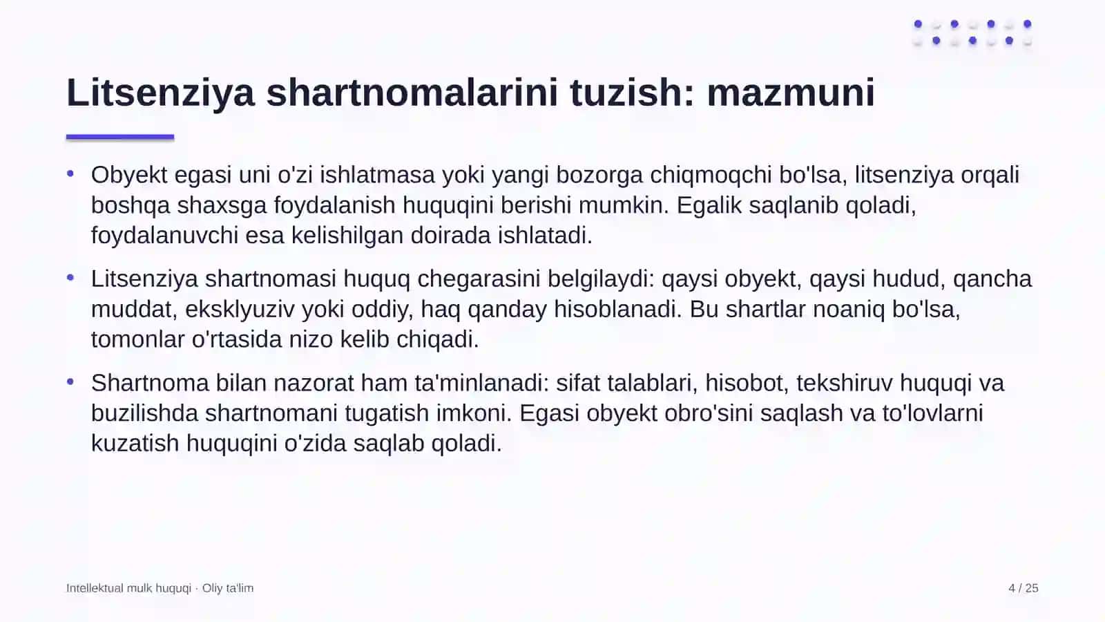 qurilish nazorati inspeksiyalarida litsenziya shartnomalarini tuzish 1293 4