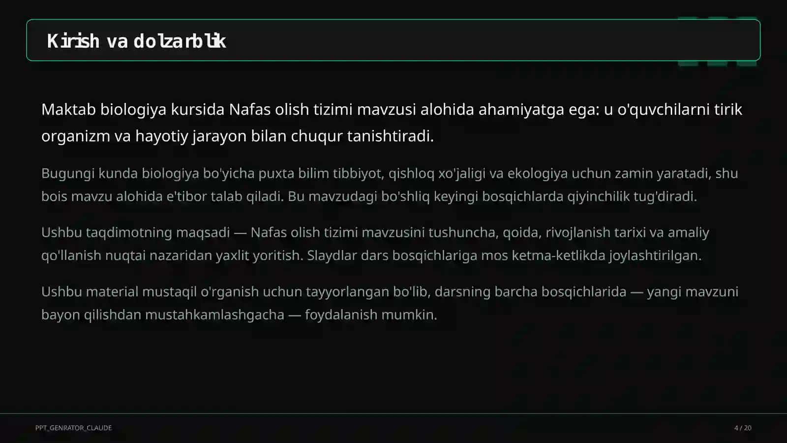 Nafas olish tizimi (8-sinf) 4