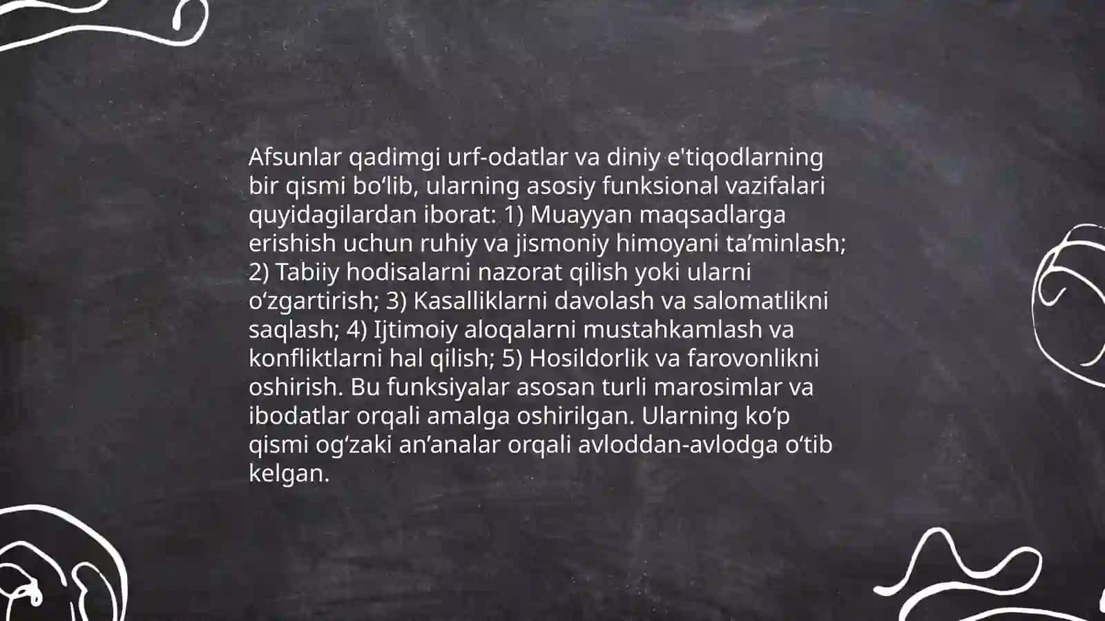 Mif, afsona, rivoyatlarning janr xususiyatlari 4