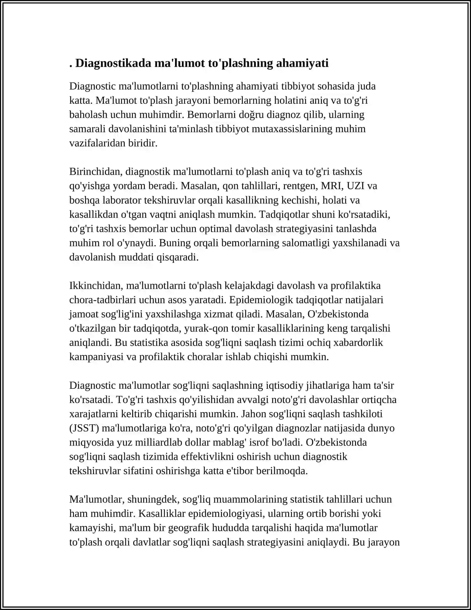 IABT DAGI TEXNIK DIAGNOSTIKANING ASOSIY VAZIFALARINI TUSHUNTING 4